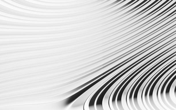 istock Dark waves abstract background pattern. Black and white monochrome abstract background 1395847174