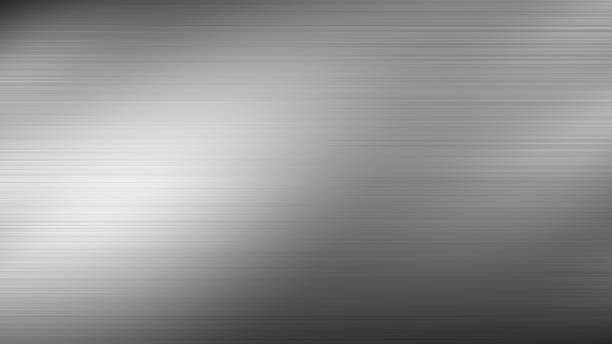 istock Steel background. Silver metal texture surface. Clean aluminium plate with industrial pattern. 1395848189