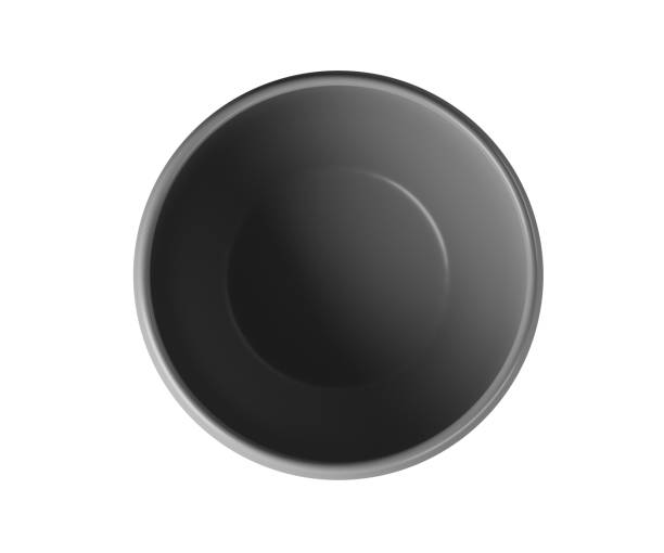 istock Gray bowl isolated on white background 3D Render 1395852168
