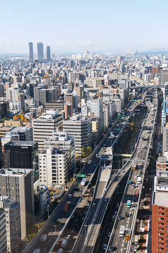 Osaka cityscape in Osaka