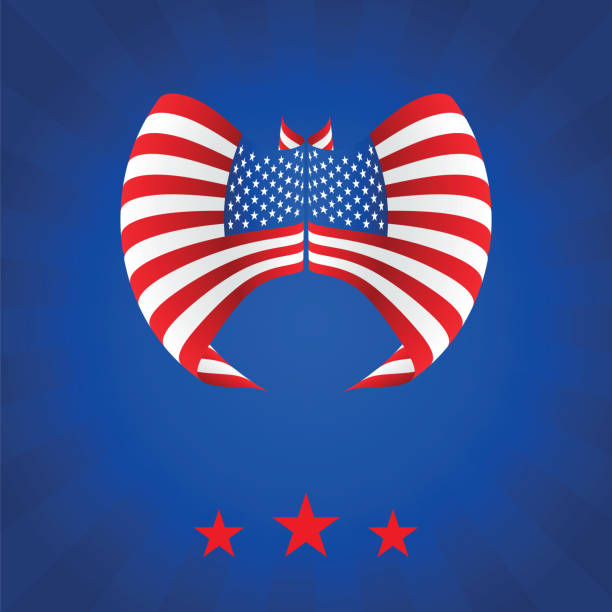 istock USA Special Day concept design vector illustration. Patriot day, Veterans Day, Memorial Day, Independence Day, Freedom Day template design. USA flag waving on blue background. Vector stock illustration 1395859628