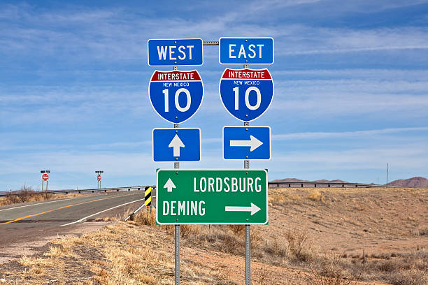 istock Interstate Highway 10 sign in Southern New Mexico 139586172