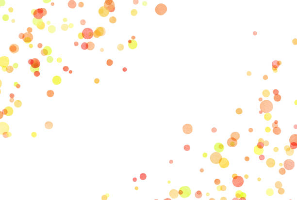 istock Colorful watercolor polka dot background illustration 1395865542