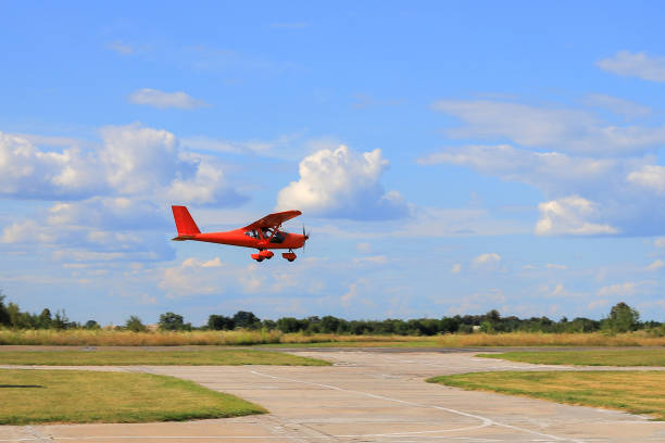 istock A small private propeller plane comes in for a landing 1395869664