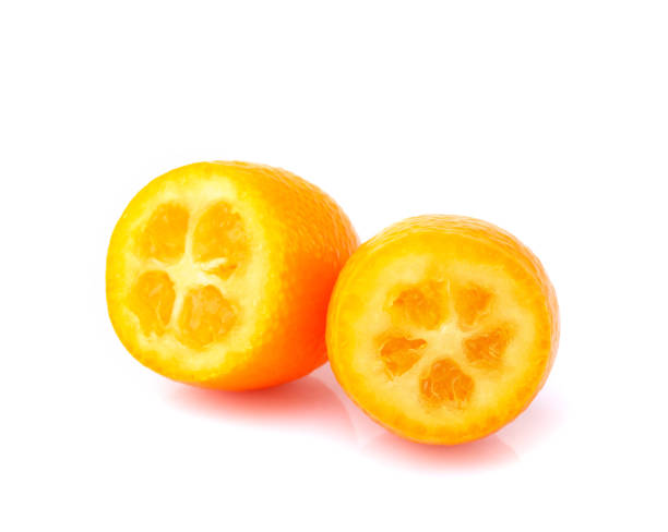Kumquats isolated on white background