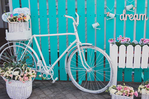 Photo zone for guests at the wedding reception.