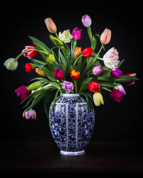 istock Flower Delftware Still Life with Tulips 1395887932