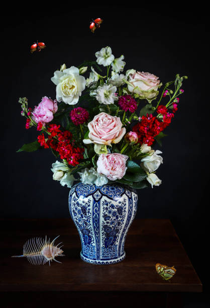 istock Flower Delftware Still Life with Roses 1395888468