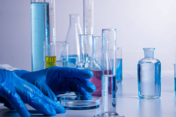 istock Hand of a scientist taking samples with a pipette 1395889337