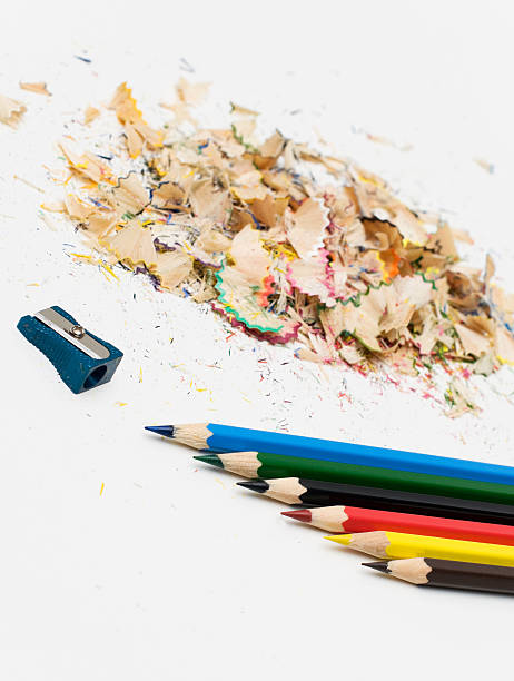 istock Sharpened pencil and wood shavings 139589529