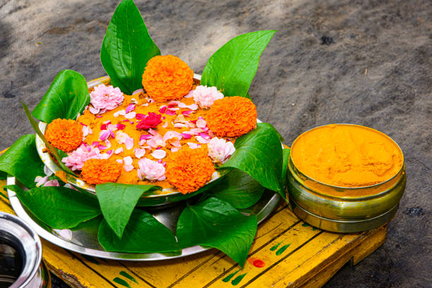 istock Haladi Ceremony In Traditional Indian Wedding 1395906572