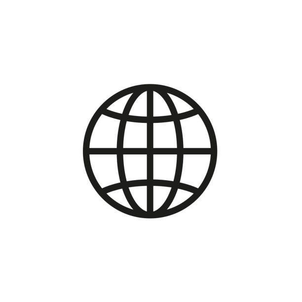 World planet icon. The globe vector World planet icon. The globe vector рецепт как сделать медовуху из меда stock illustrations