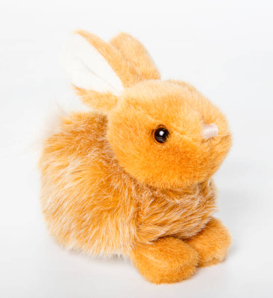 istock Toy bunny rabbit on a white background 1395912278