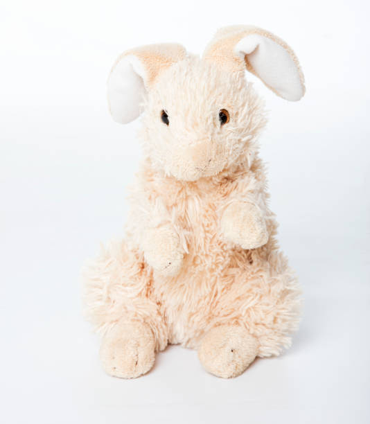 istock Toy bunny rabbit on a white background 1395912281