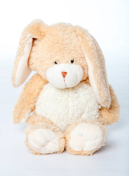 istock Toy bunny rabbit on a white background 1395912305