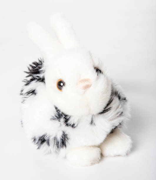 istock Toy bunny rabbit on a white background 1395912417