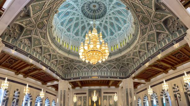 istock Interior lights in grand mosque muscat 1395915934