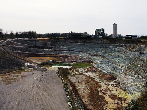 Enormous Limestone mine  for construction