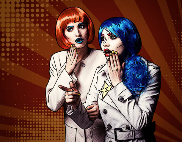 istock Female detectives investigate a crime. 1395920699