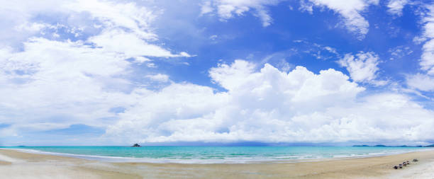 istock Tropical beach and sea in sunny day 1395924576