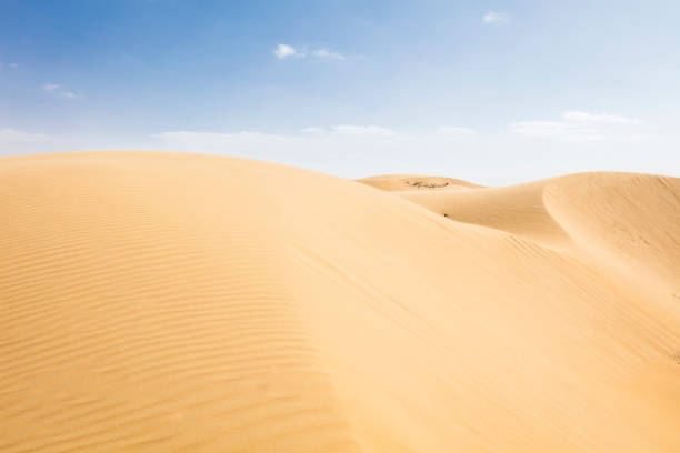 istock Sandy desert, Beautiful landscape in moroccan desert, maroc 1395927609