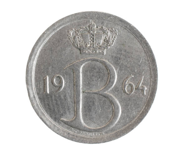 istock Belgium twenty five centimes coin on white isolated background 1395936541