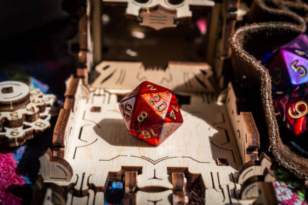 istock Close-up image of a d20 1395939166