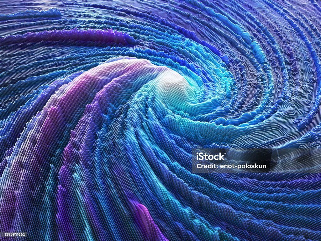 Abstract Vortex 3d Abstract Vortex Hurricane - Storm Stock Photo