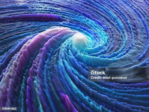 Abstract Vortex Stock Photo - Download Image Now - Hurricane - Storm, Backgrounds, Data