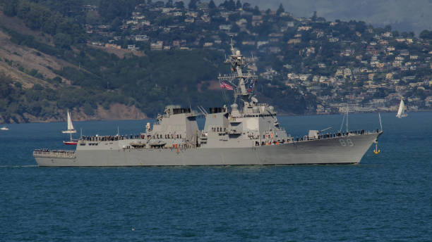 destructor clase u\arleigh burke uss preble (ddg-88) - destroyer fotografías e imágenes de stock