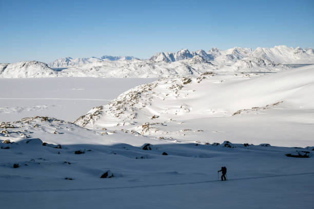 istock Ski mountaineering in Greenland 1395968836