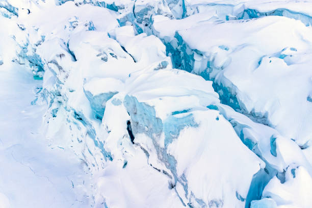 Vast glaciers in Greenland. Kulusuk Island glaciers. Global warming and climate change backgrounds.