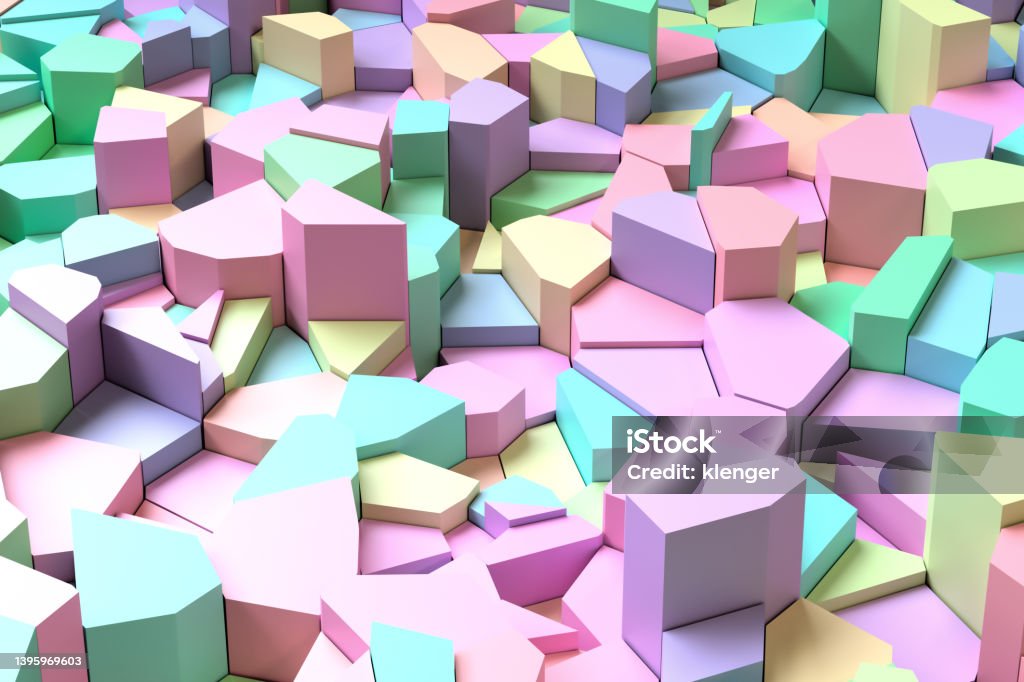 Multicolor Cubes Abstract Multi Colored Cube Background 3d Rendering Stock Photo ...