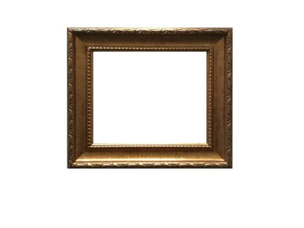 istock Wooden Photo Frame vintage frame decorations Isolated Background Clipping path 1395976856
