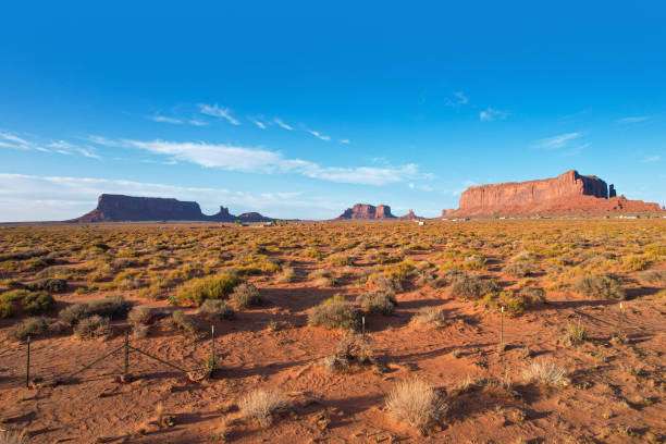 istock Low drone shot Monument Valley, Utah 1395976930
