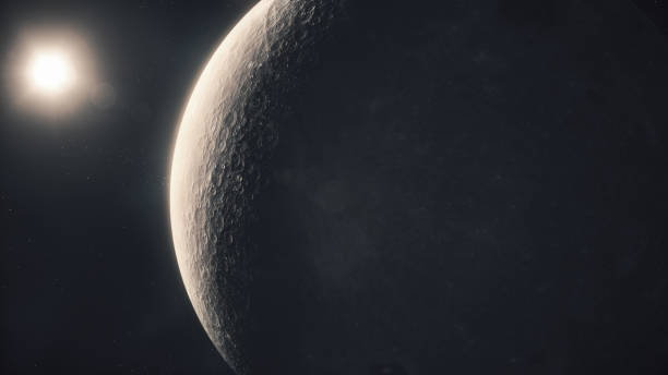 istock The sun illuminates the moon's surface in space 1395983395