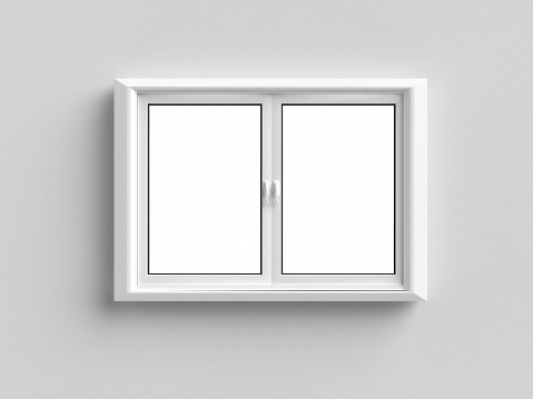 Window Frame Decorative Profile White Upvc Window Profile Frame Stock Photo - Download Image Now ...