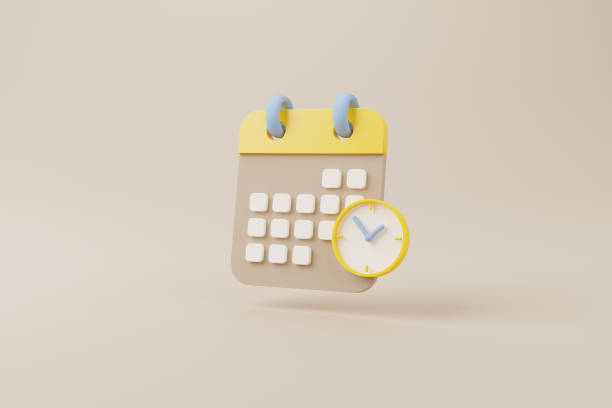 istock Calendar deadline or event reminder notification icon notice. 3d rendering illustration 1396005165