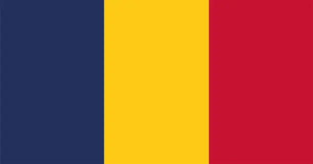 Vector illustration of Chad Flag