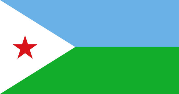 Djibouti Flag Djibouti Flag Vector flag of djibouti stock illustrations