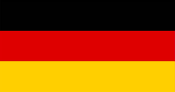 German Flag German Flag Vector german flag stock illustrations
