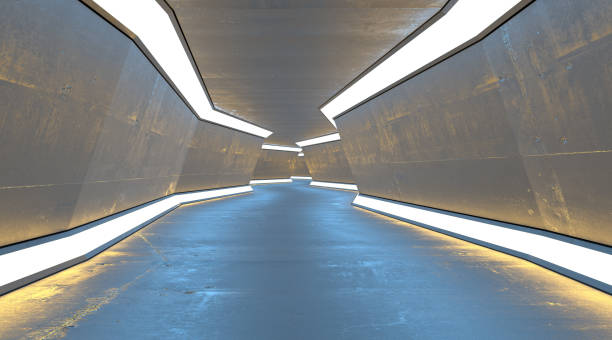 istock Futuristic Tunnel with Neon Lights 1396008669