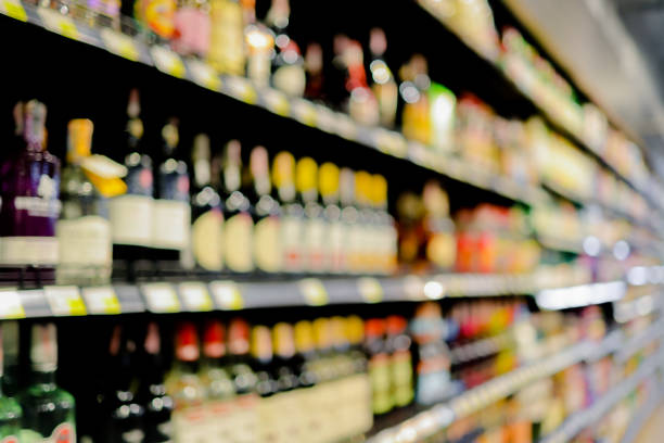 istock abstract blurred supermarket retail for background. 1396016213