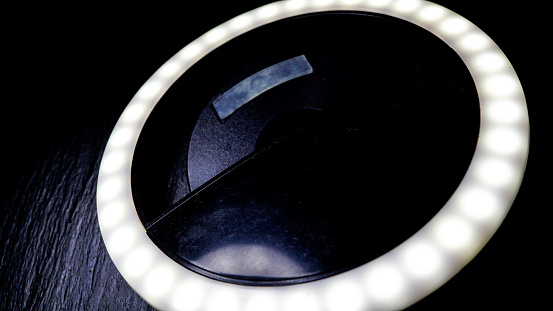 circular led light for portable lighting, object photo shot macro photography