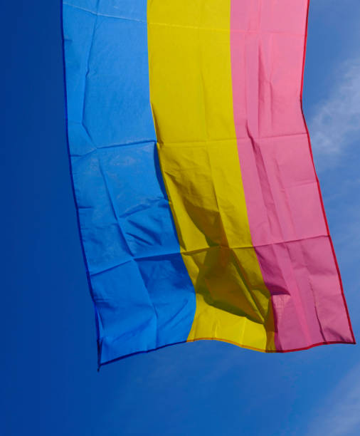 istock bisexual flag on a sunny day. 1396027753