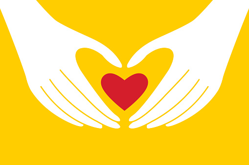 hands making heart shape,Love icon or Valentine's day sign designed for celebration.
Vector illustration.