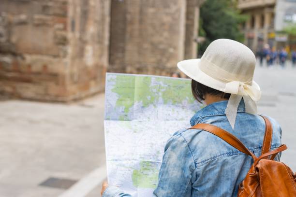 istock Latin tourist on vacation in Barcelona. 1396028906