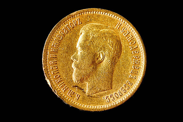 istock Old coin of pure gold 139603503