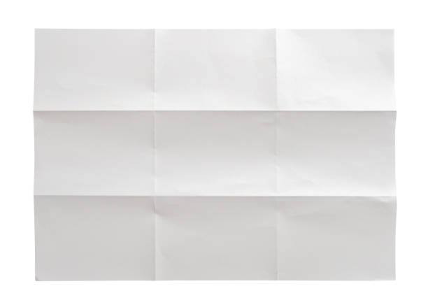 istock White folded and wrinkled paper texture isolated on white background 1396040718