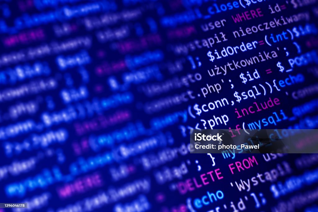 Php Language Web Programming Source Code Abstract Code Background ...